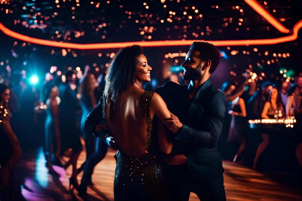 Couple Making Memories On The Dance Floor On A Cruise Ship